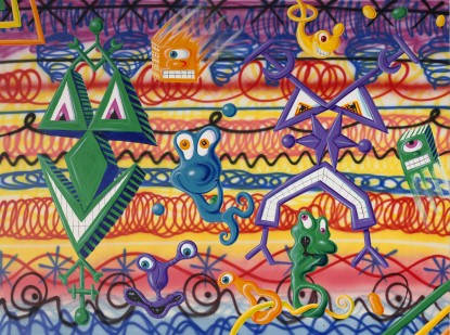 Kenny Scharf, Travel time, 1984